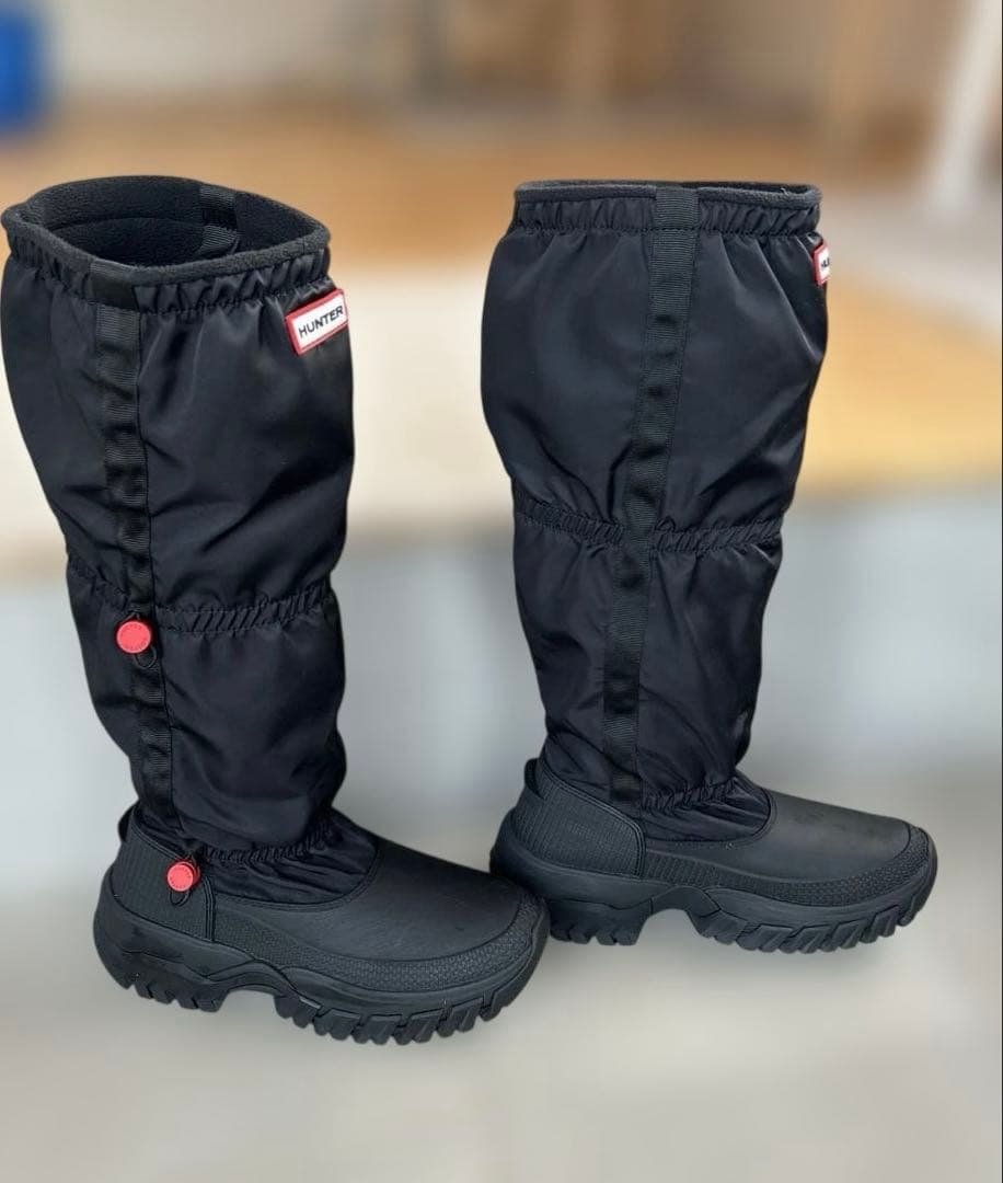 ハンター　ワンダラートールスノーブーツ （BLACK）UK6