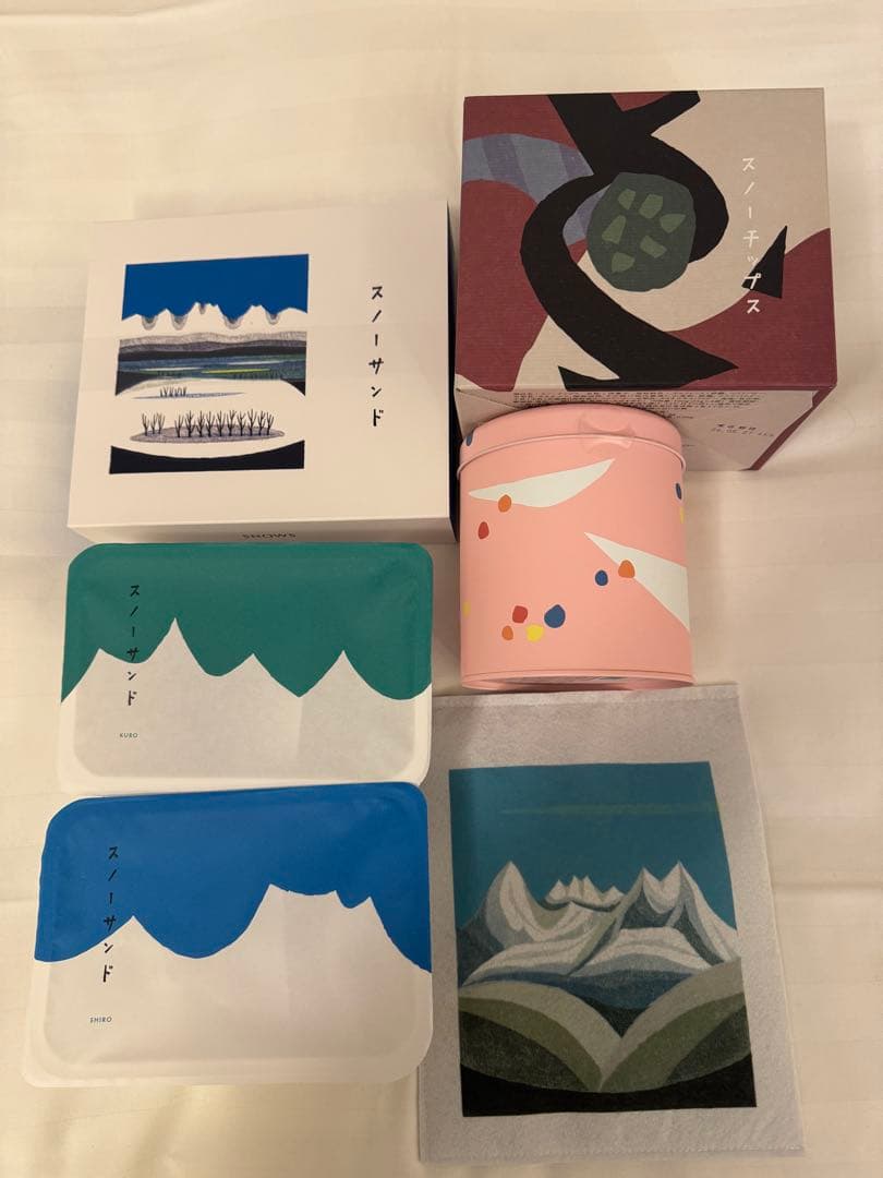 ⭐︎スノーサンド　スノーチップス　雪ひとつ　6点セット　バレンタイン缶♡ 即発送