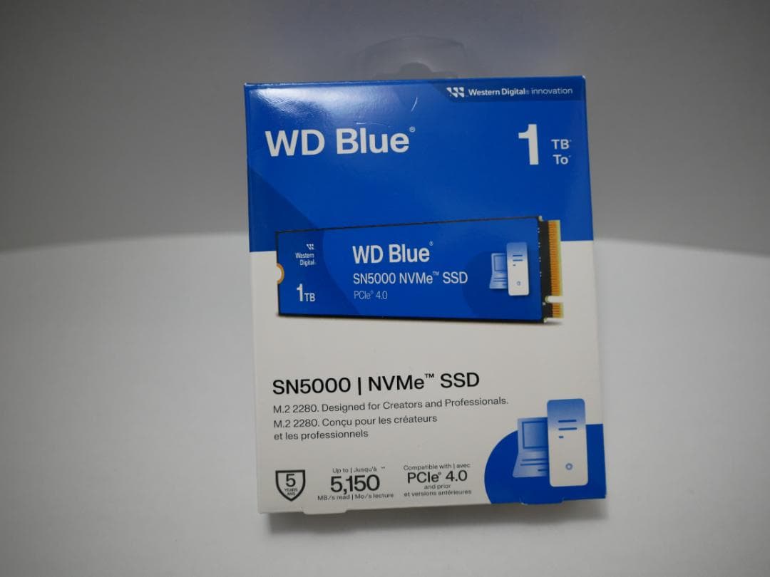 【未使用品】WD Blue SN5000 1TB NVMe SSD