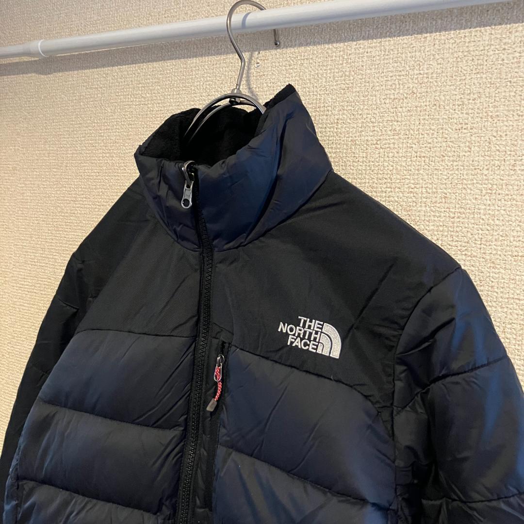T4468★美品★ノースフェイス*ダウンジャケット*ヌプシ*キッズ150*黒系