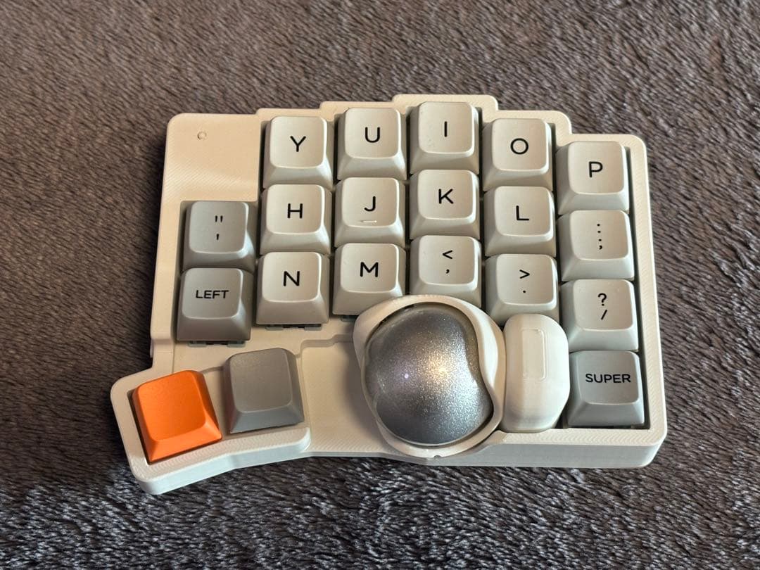 roBa キーボード 組み立て済み トラックボール付き