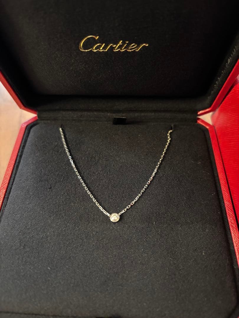 Cartier カルティエ18K WG ダムールネックレスSM