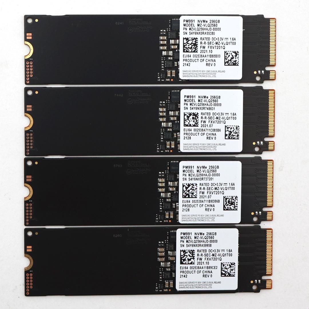 PM991 NVMe 256GB M.2 SSD 4枚セット【⑥0121】