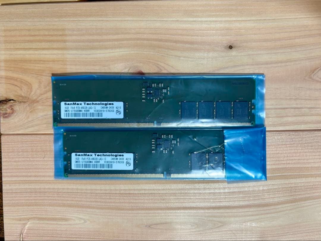 メモリ32GB(16GBx2)San Max DDR5 4800