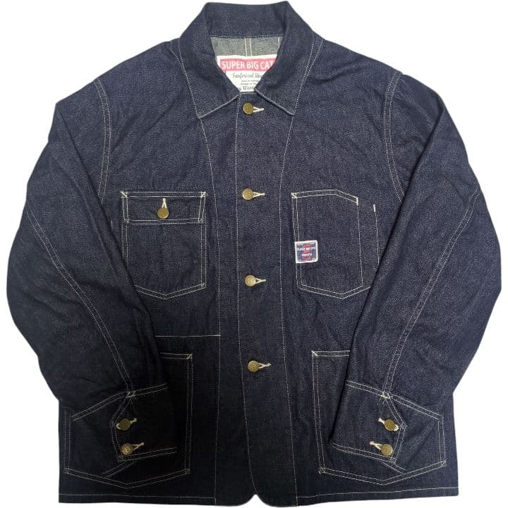 Workers ワーカーズ SUPER BIG CAT デニムカバーオール 38