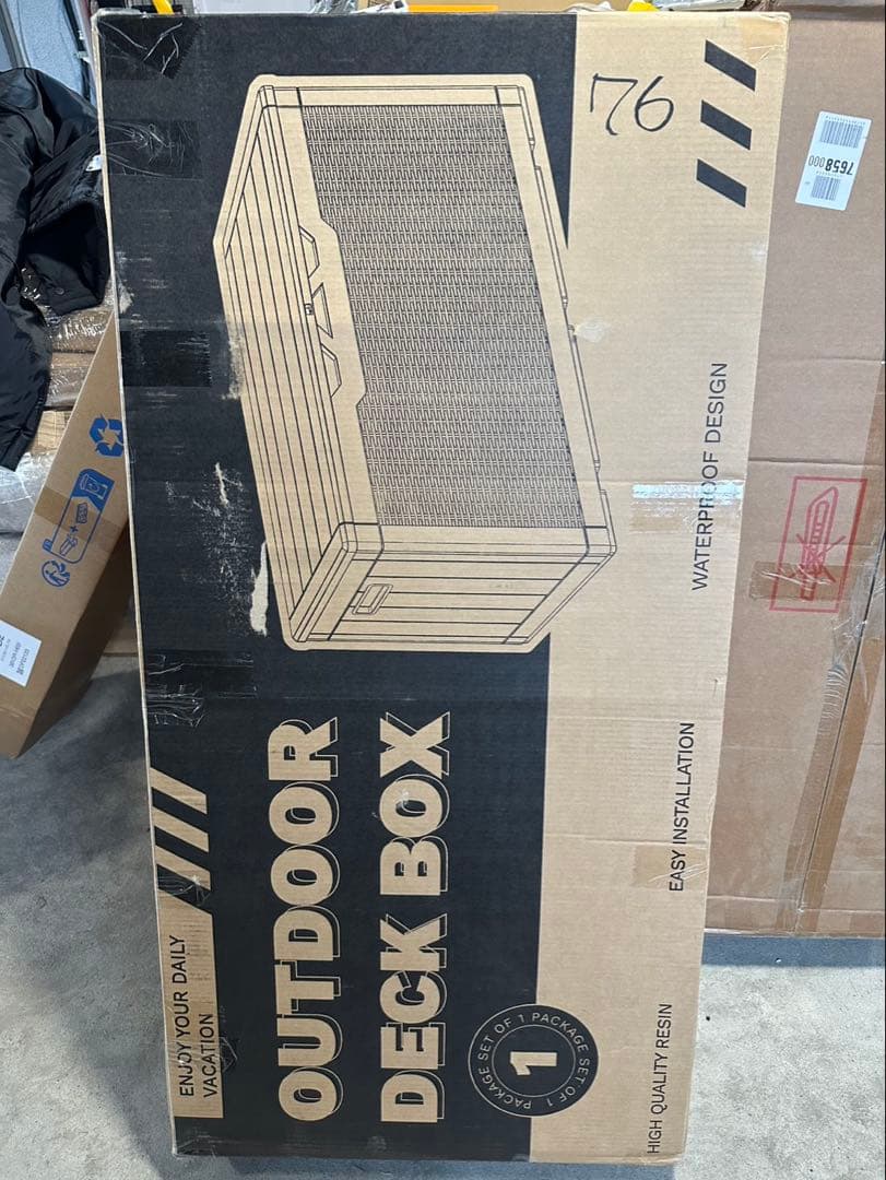 Alebert 物置 収納庫 屋外 防水 耐候 380Ｌ大容量