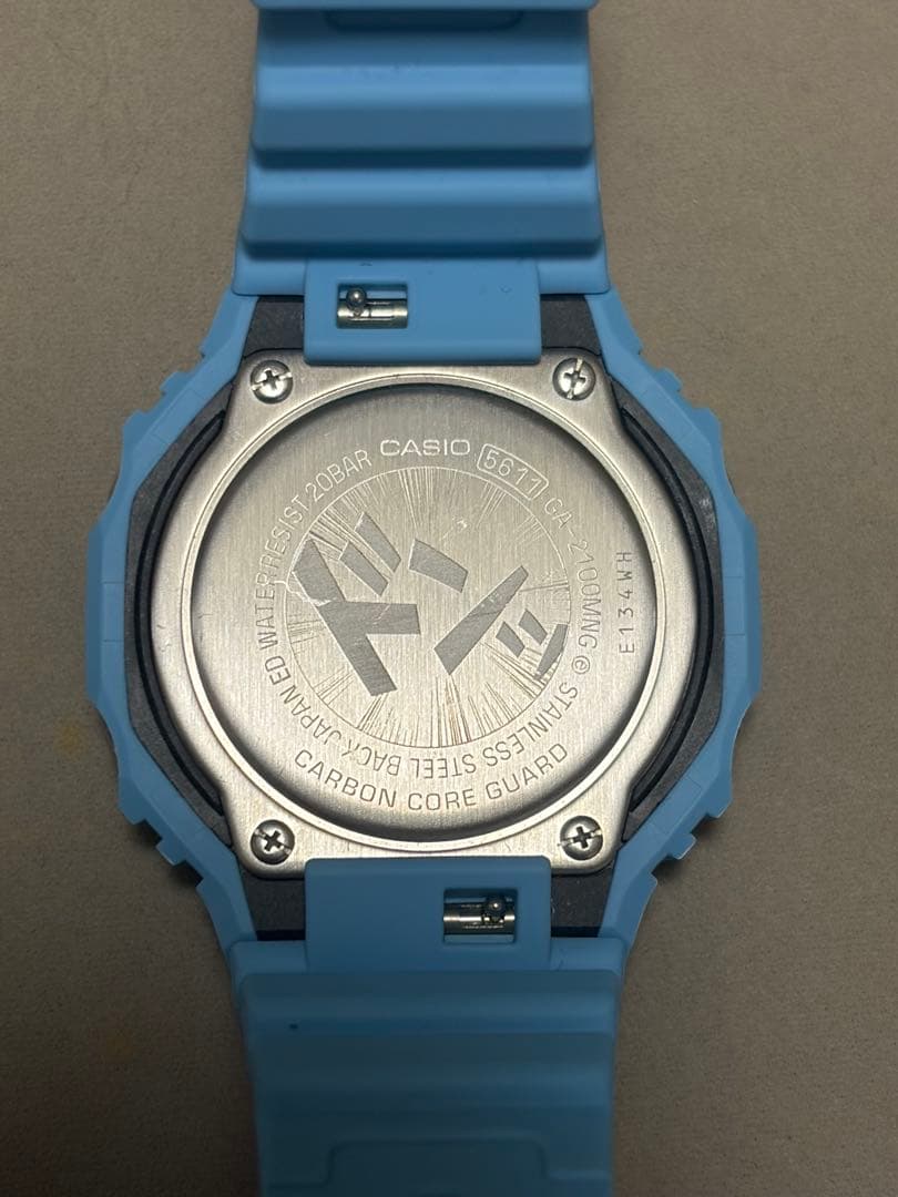 G-SHOCK GA-2100MNG-2AJR 青色 腕時計