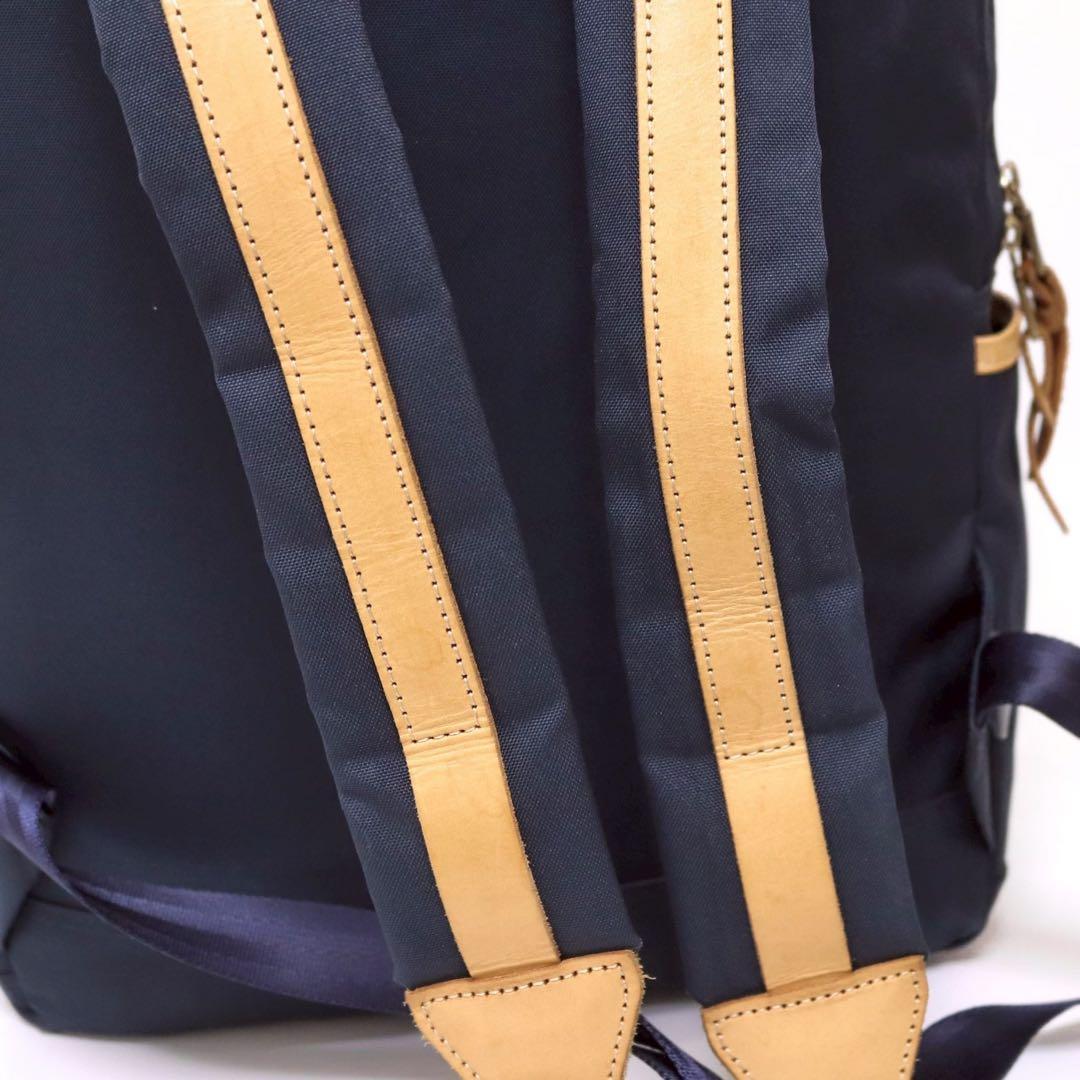 美品✨master-piece リュック 牛革 ネイビー ノートPC収納可