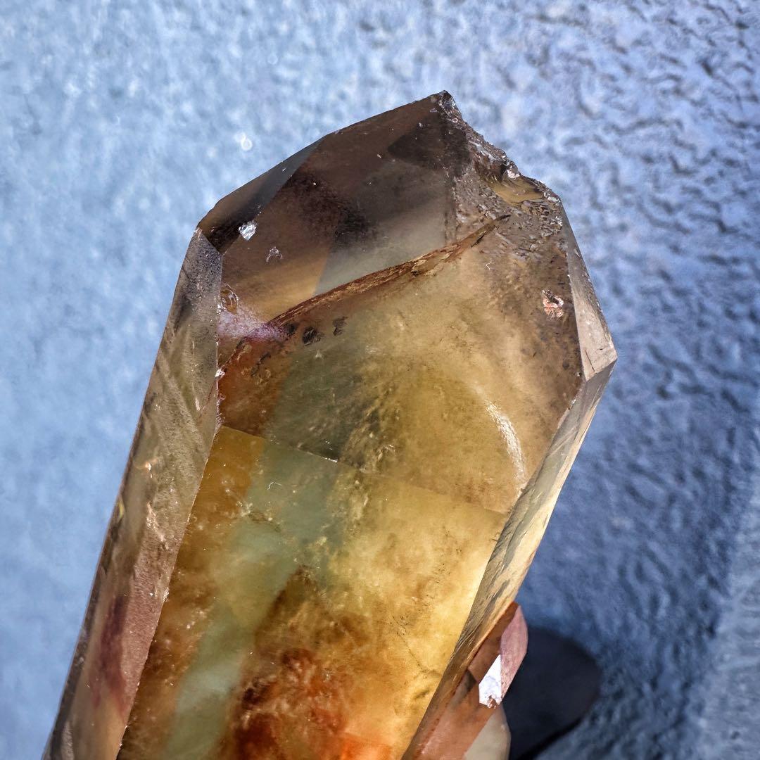 高透明度❗️浄化ファントム☆魔除スモーキーシトリン水晶 クラスター天然石A1453