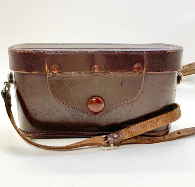 激レア「REEX」中判イコンタタイプカメラ美光堂森製作所レザーケース付