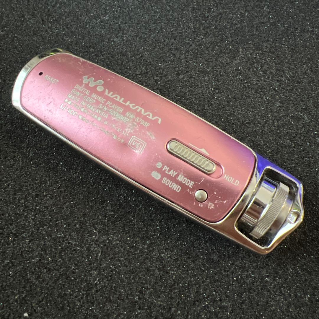 SONY ウォークマン　NW-S703F ピンク　本体　付属品　一部動作確認済