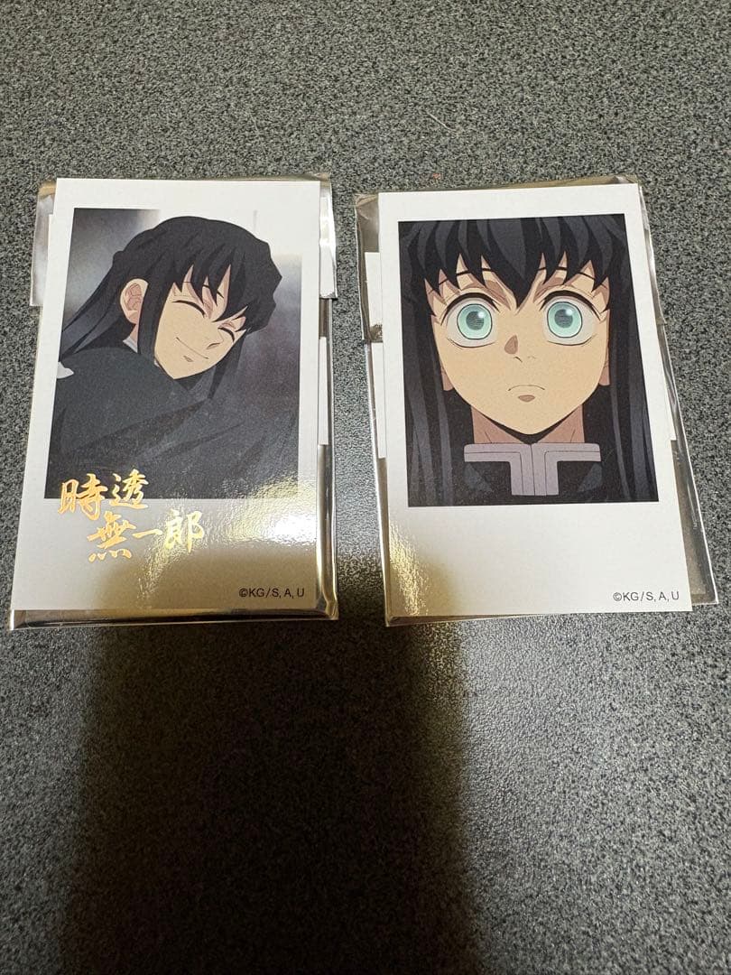 鬼滅の刃　柱稽古　時透無一郎　チェキ風ブロマイド　箔押し