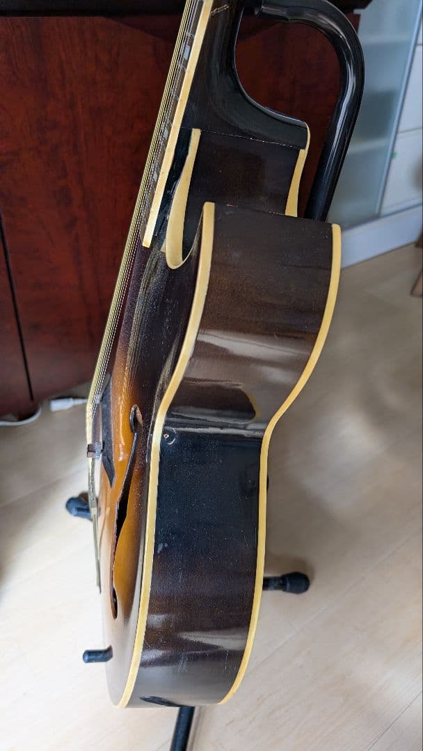 サンバースト アコースティックギター フルボディピックギターmontano昭和