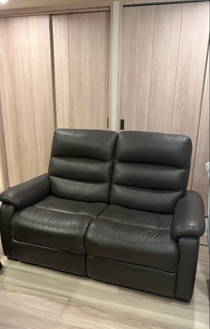 ※ともたかさん専用※電動リクライニング本革ソファ 2人用【値下げ交渉可】