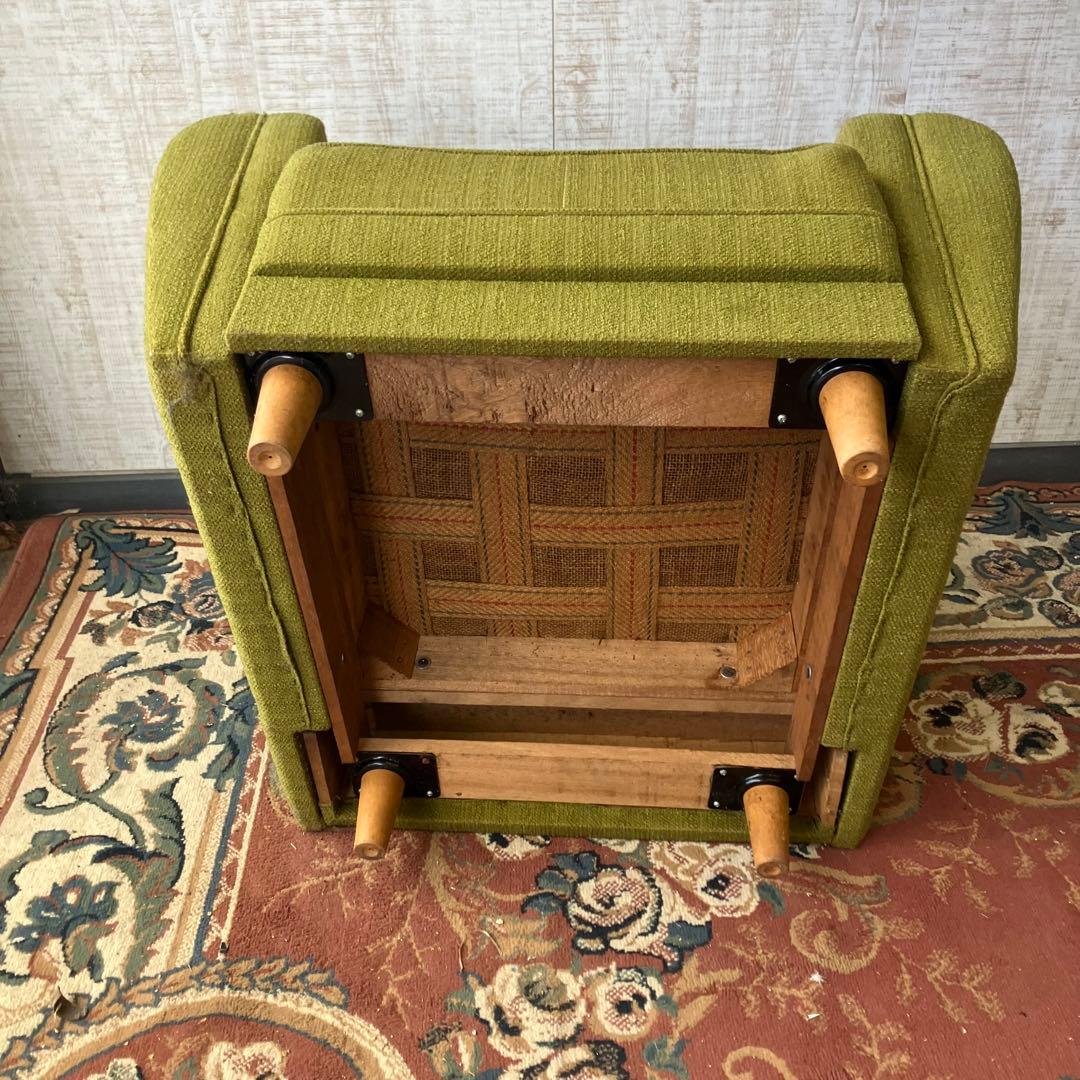 ① 昭和レトロ ミッドセンチュリー 一人掛けソファー ロビーチェア アームチェア