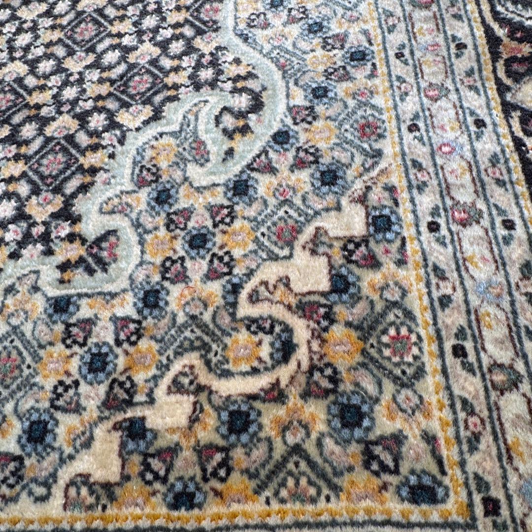 ペルシャ絨毯 アンティーク・タブリーズ製 105×150cm