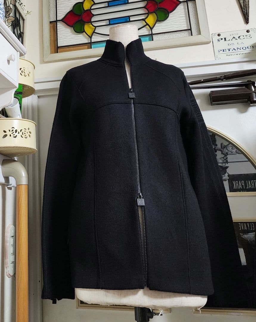 美品　CHANEL　シャネル　スポーツ　Ｗジップ　ジャケット　ブルゾン　44