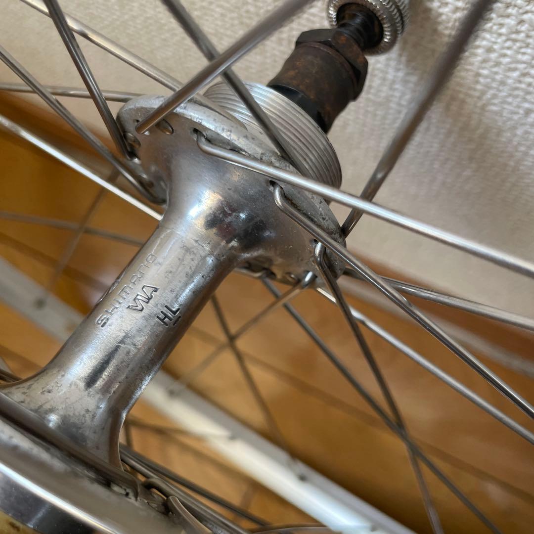 アルミクリンチャーホイール前後セット　ボスフリー　スポルティフ　ヴィンテージ