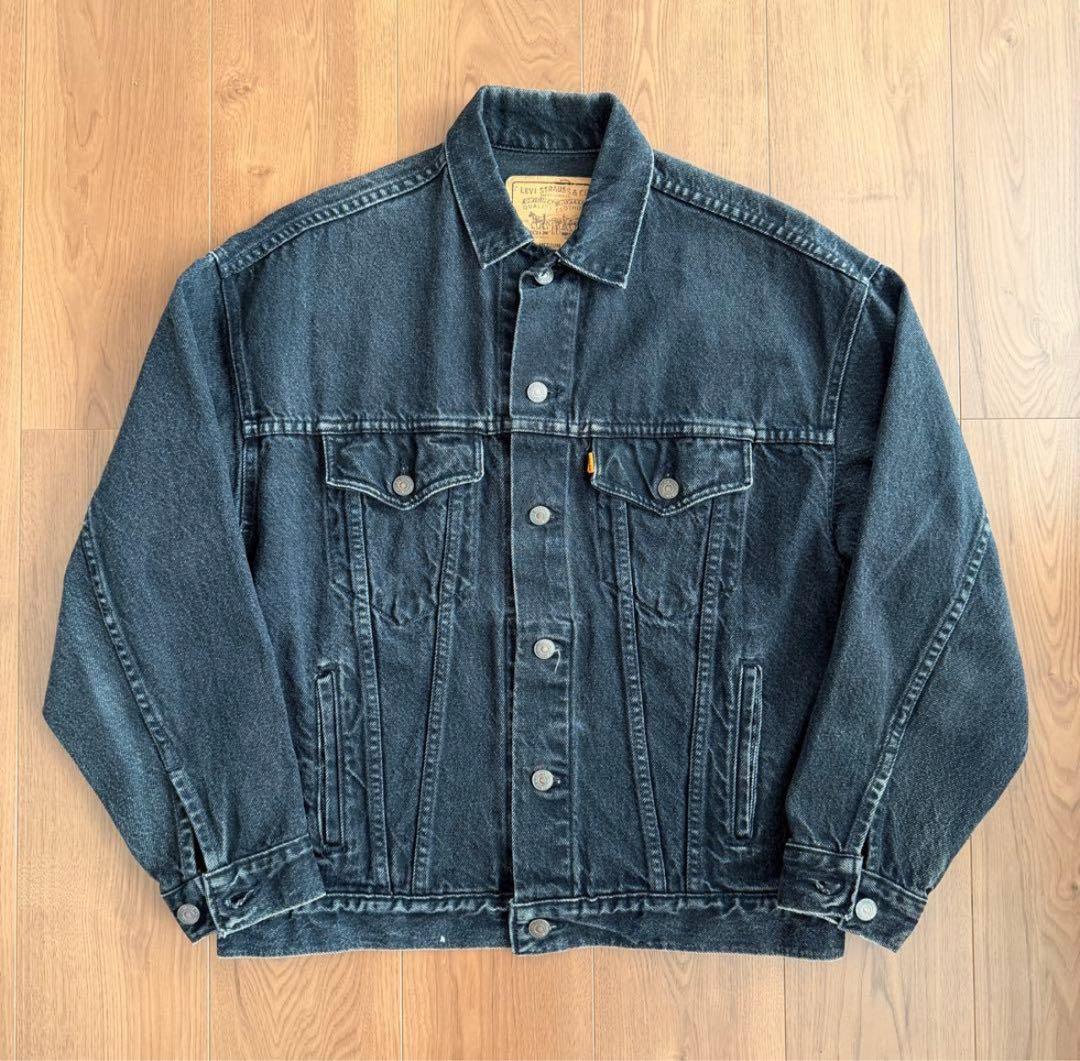 80s リーバイス 57507 ブラック デニムジャケット 70507 後染め