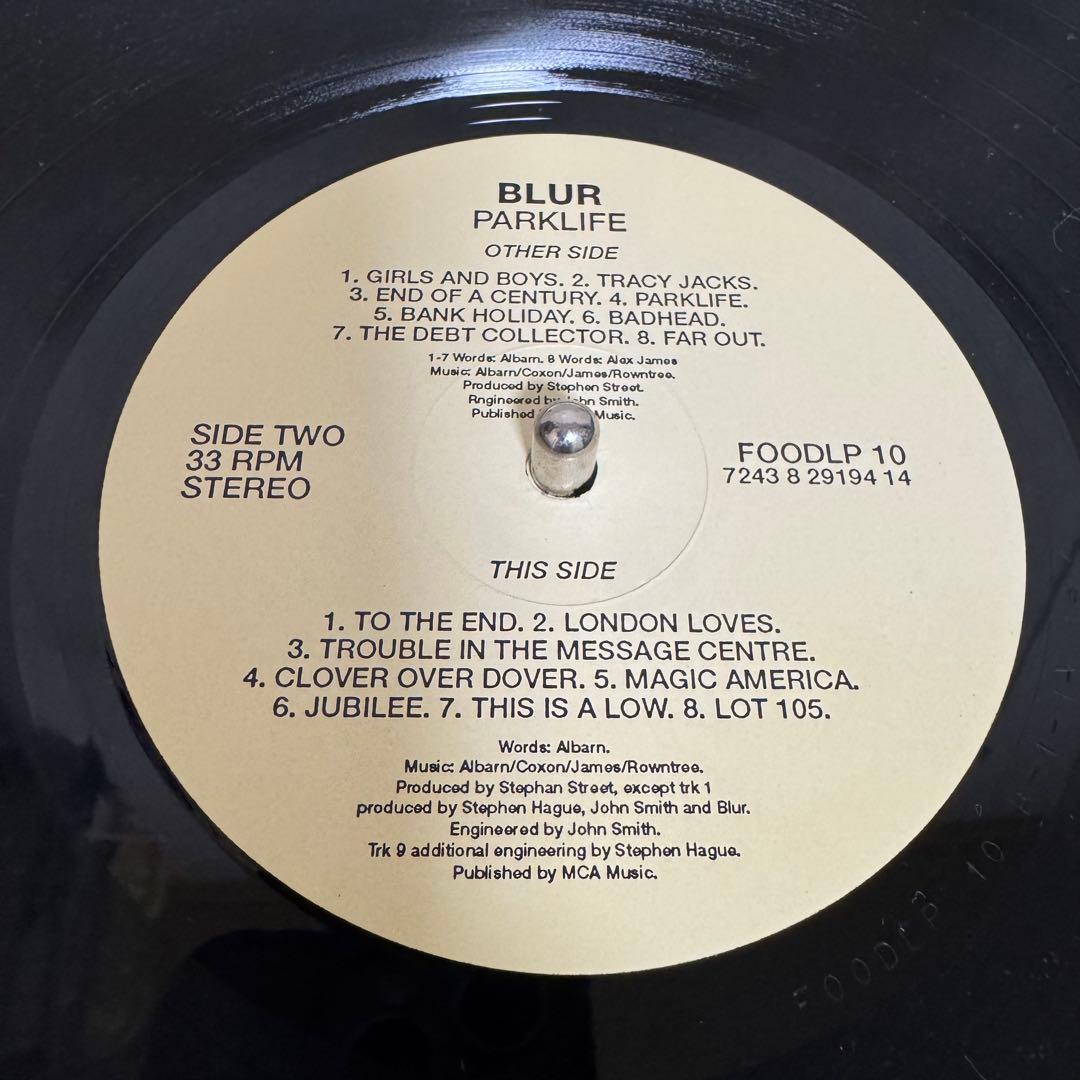 blur / PARKLIFE UKオリジナル盤レコード