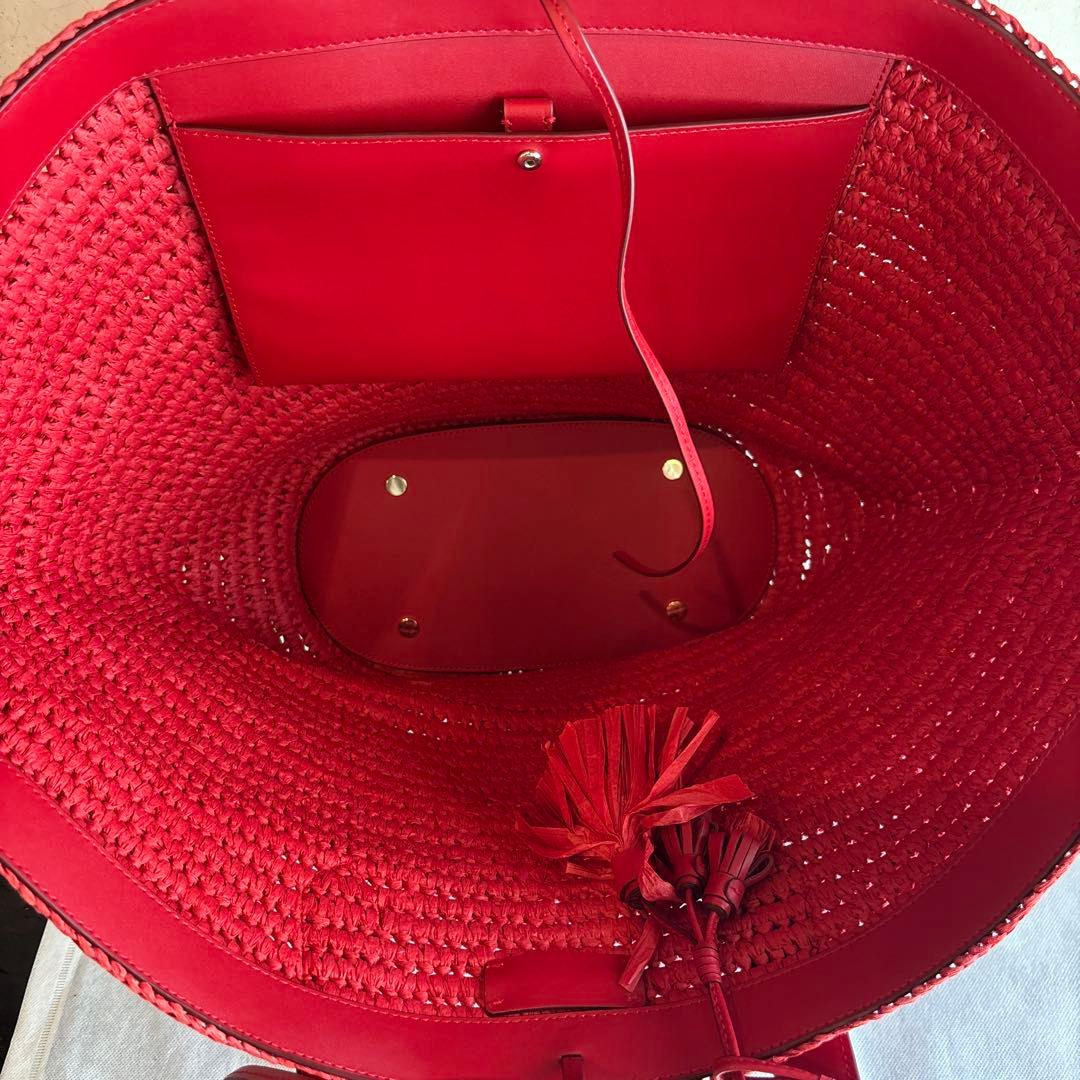 【未使用に近い・参考価格6.4万】ケイトスペード カバナ ラージ ストロートート