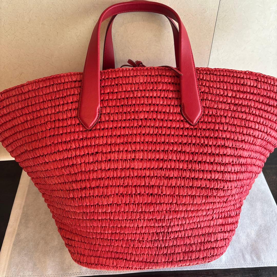 【未使用に近い・参考価格6.4万】ケイトスペード カバナ ラージ ストロートート