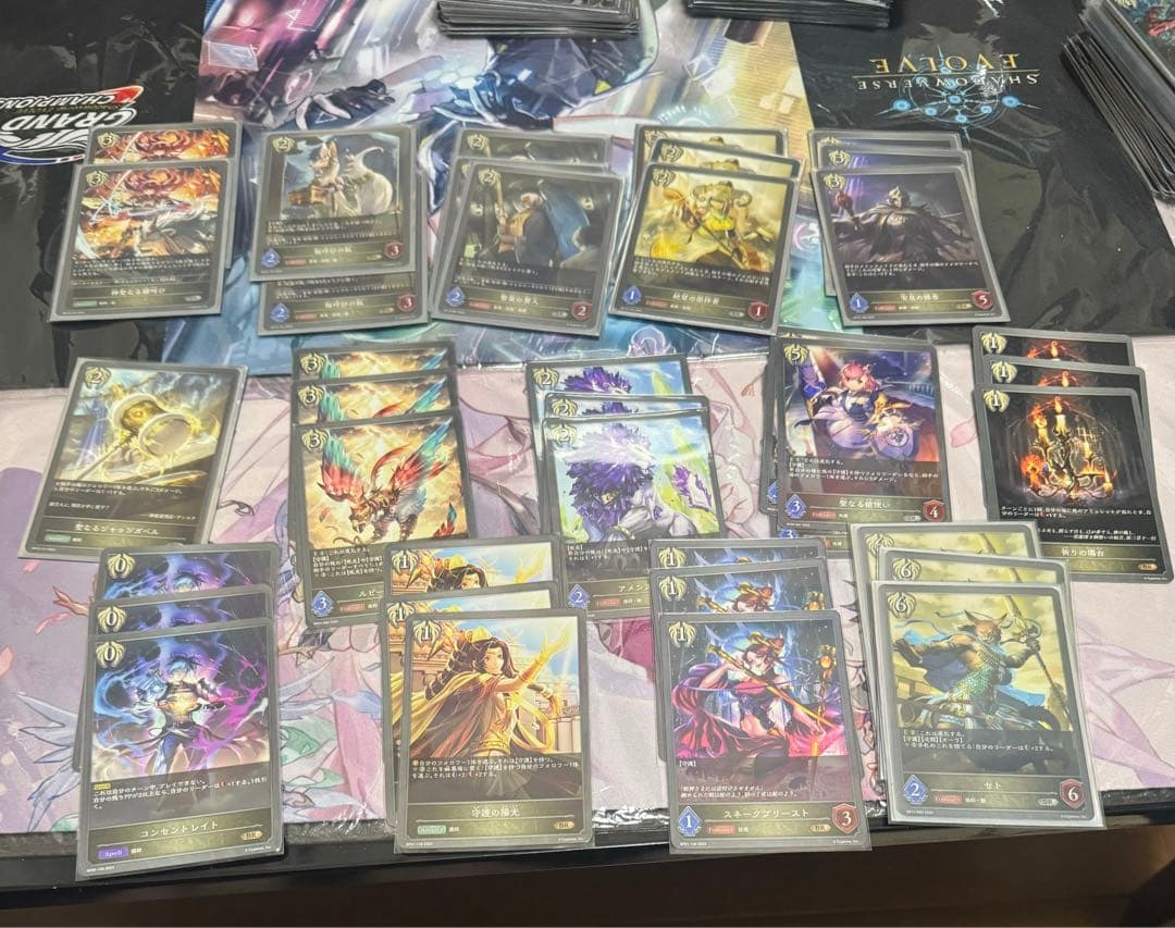 の*む様 シャドウバース エボルヴ ビショップ　デッキパーツ　引退セット　多数