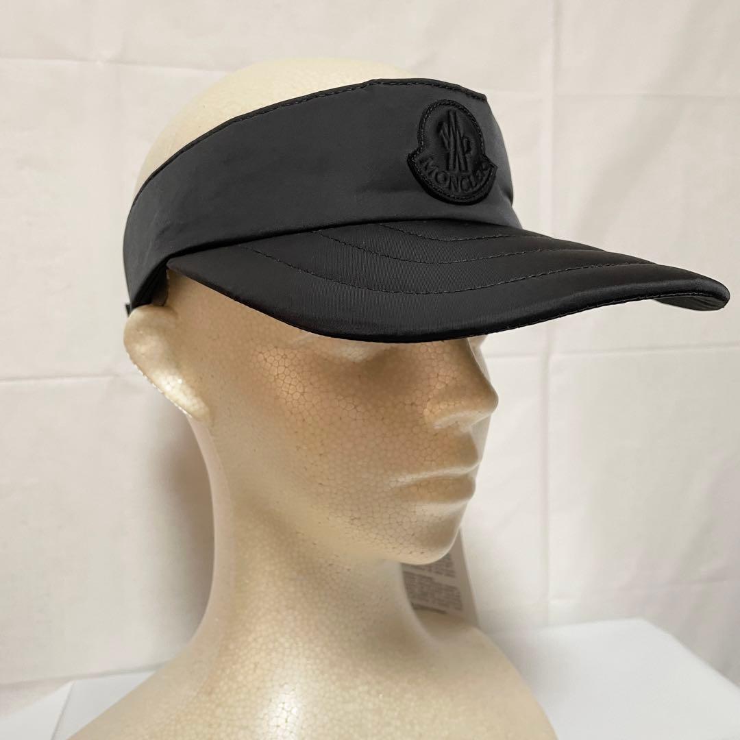 【MONCLER】 BERRETTO サンバイザー ロゴ入り
