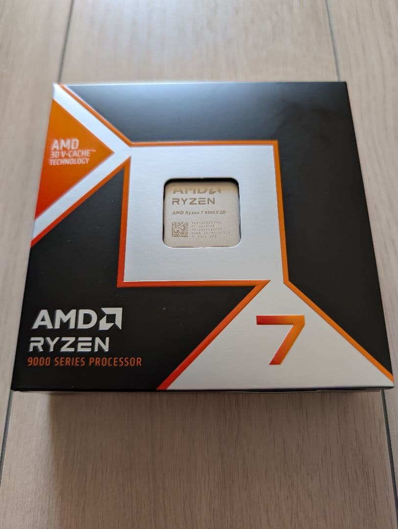 【未使用】AMD Ryzen 7 9800X3D BOX