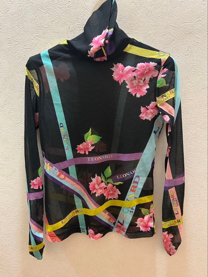 美品✨LEONARD 花柄 サイズ40(L) パワーネット