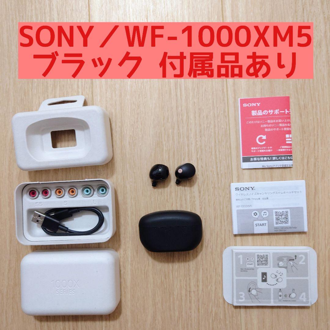 ソニー WF-1000XM5 ブラック 付属品あり ワイヤレスイヤホン SONY