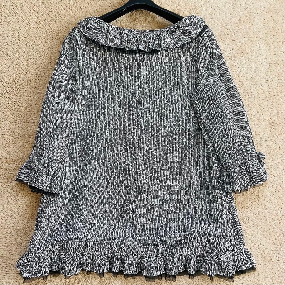 タグ付き未使用✨M’S GRACY ツイードチュニック 麻混 付属品完備 42