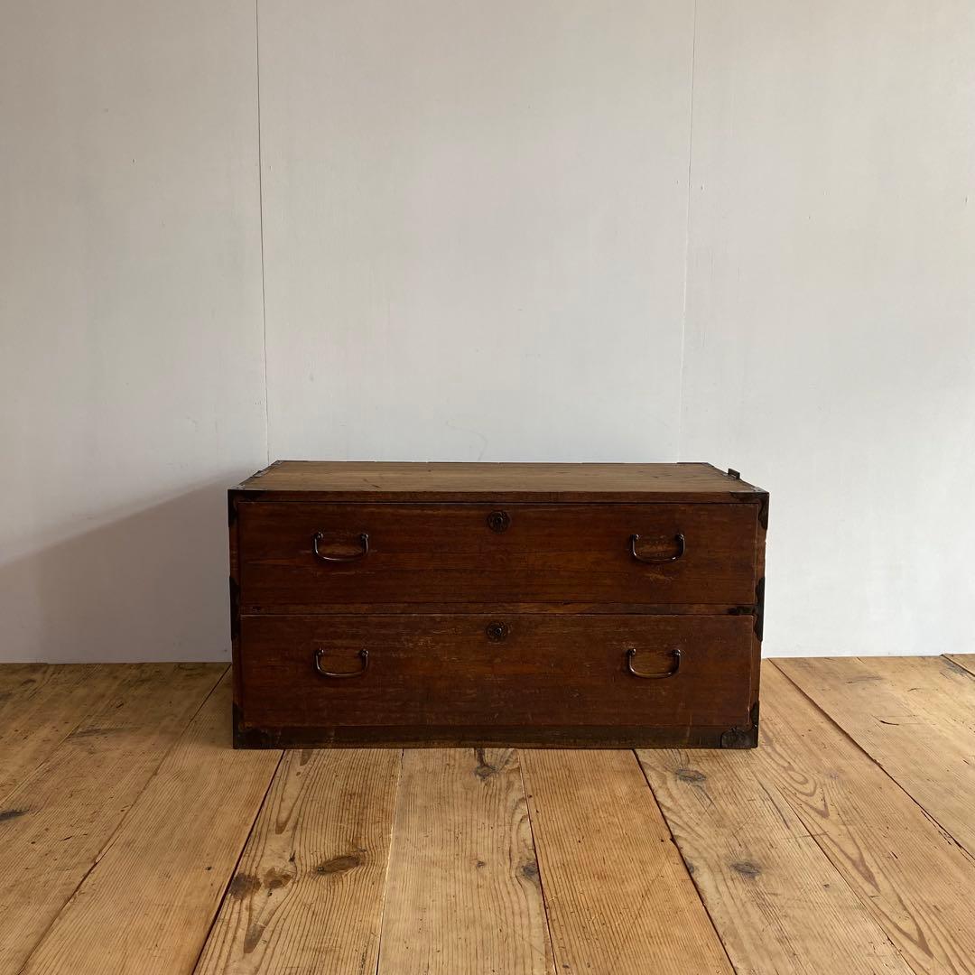 アンティーク チェスト 箪笥 ローボード テレビ台 昭和レトロ z884