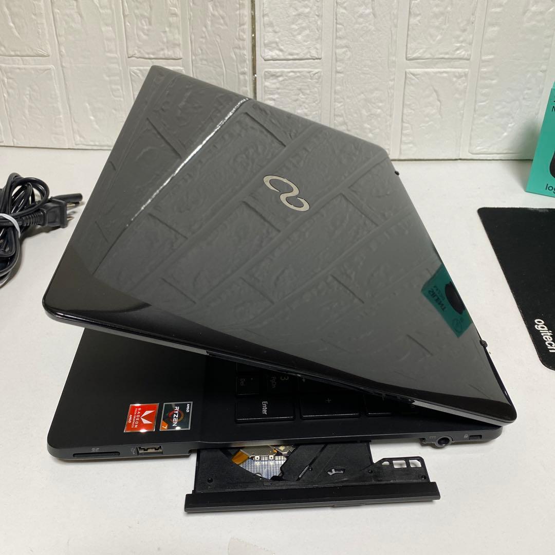 Windows11 オフィス付きRYZEN7 SSD256GB 富士通ノートPC