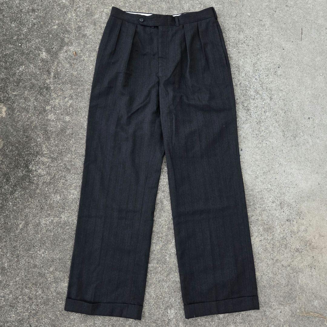 50s 60s usa ヴィンテージ　スラックス　ストライプ　ワイド　絣