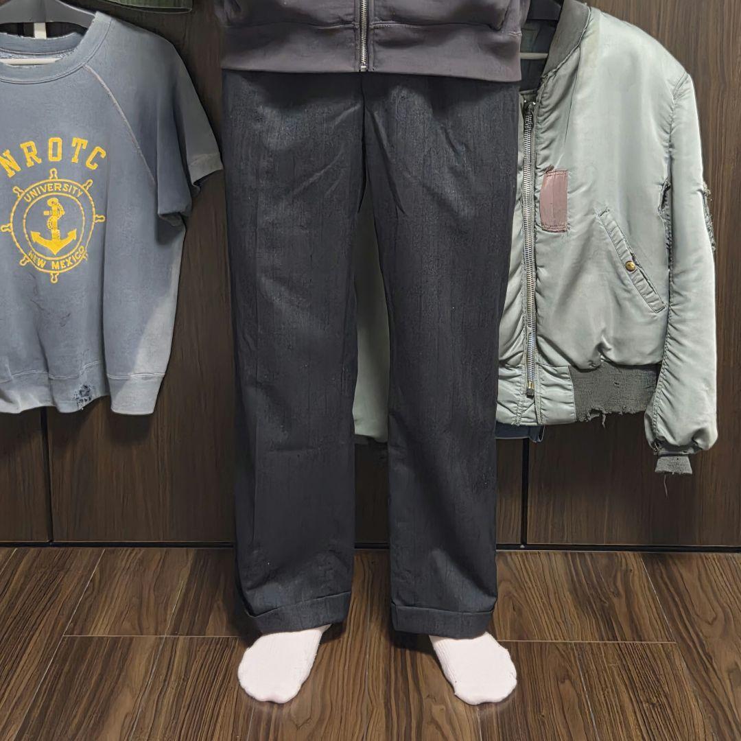 50s 60s usa ヴィンテージ　スラックス　ストライプ　ワイド　絣