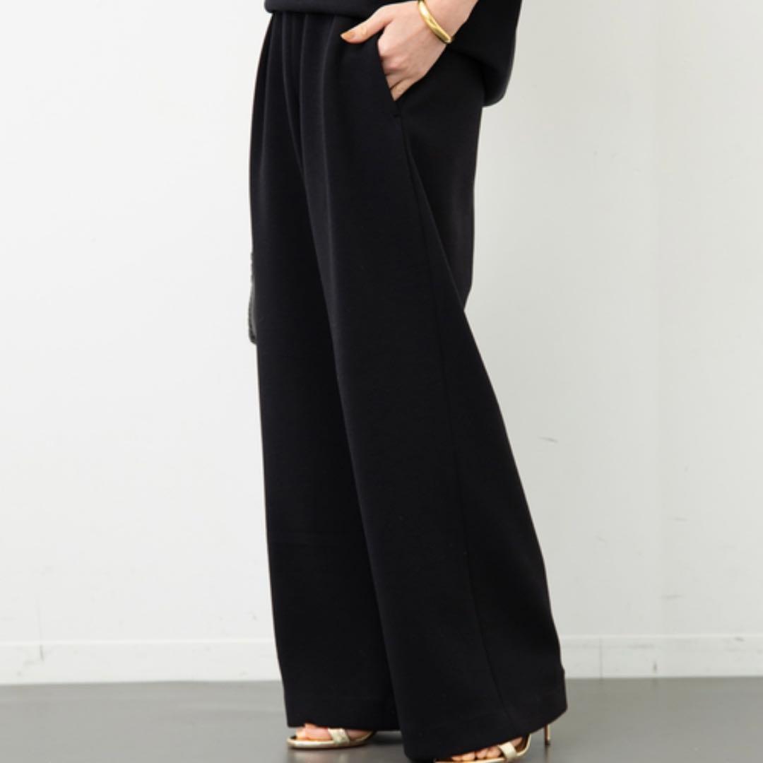 極美品/2024年✨ドゥーズィエムクラス dumblefit タックパンツ 黒