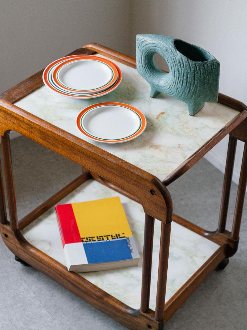 60-70's HAKUHO ヴィンテージ キャスター ワゴン テーブル モダン