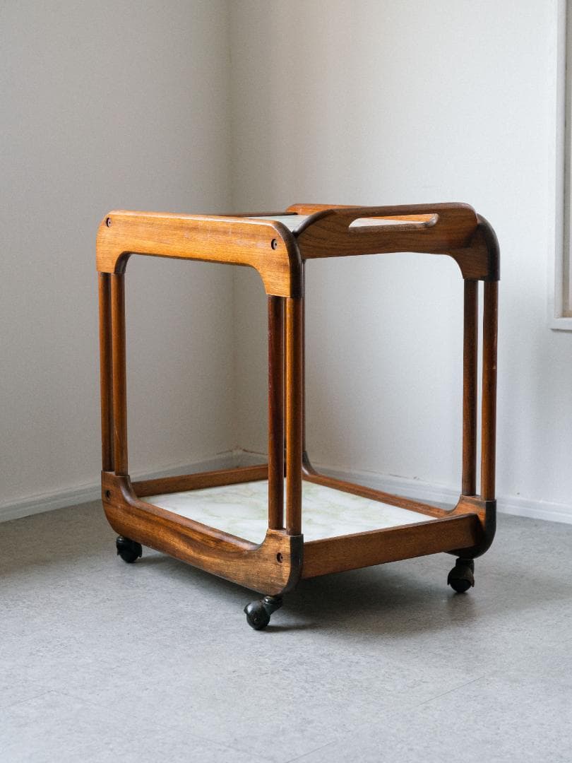 60-70's HAKUHO ヴィンテージ キャスター ワゴン テーブル モダン