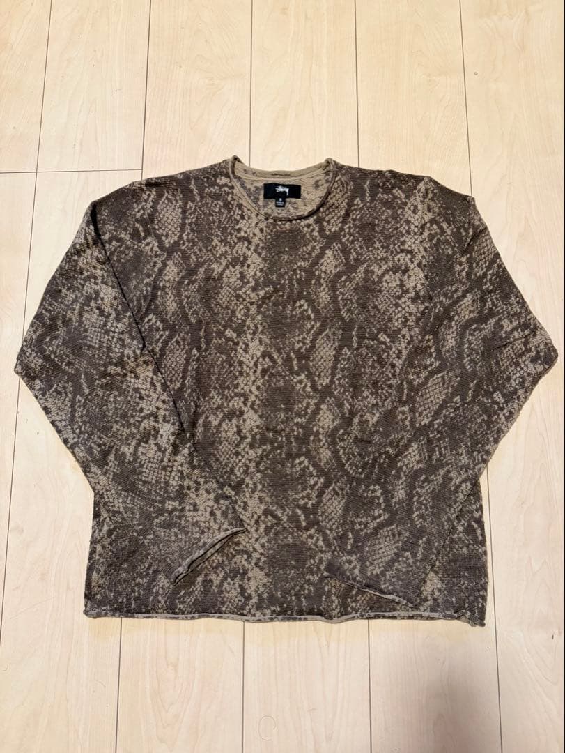 トップス Stussy Python Fine Wool Sweater / Khaki