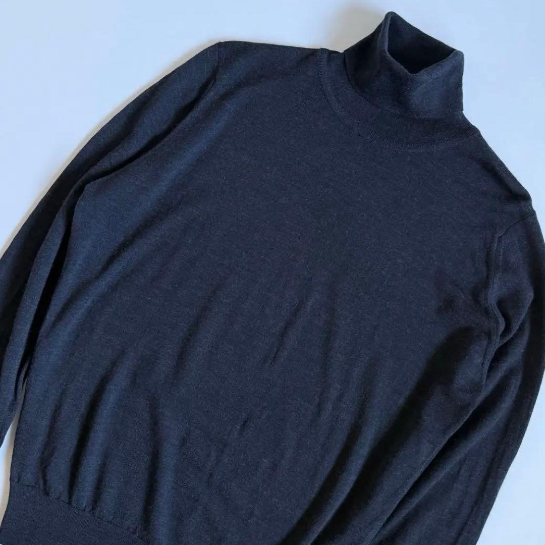 JOHN SMEDLEY ジョンスメドレー タートルネックウールニット S