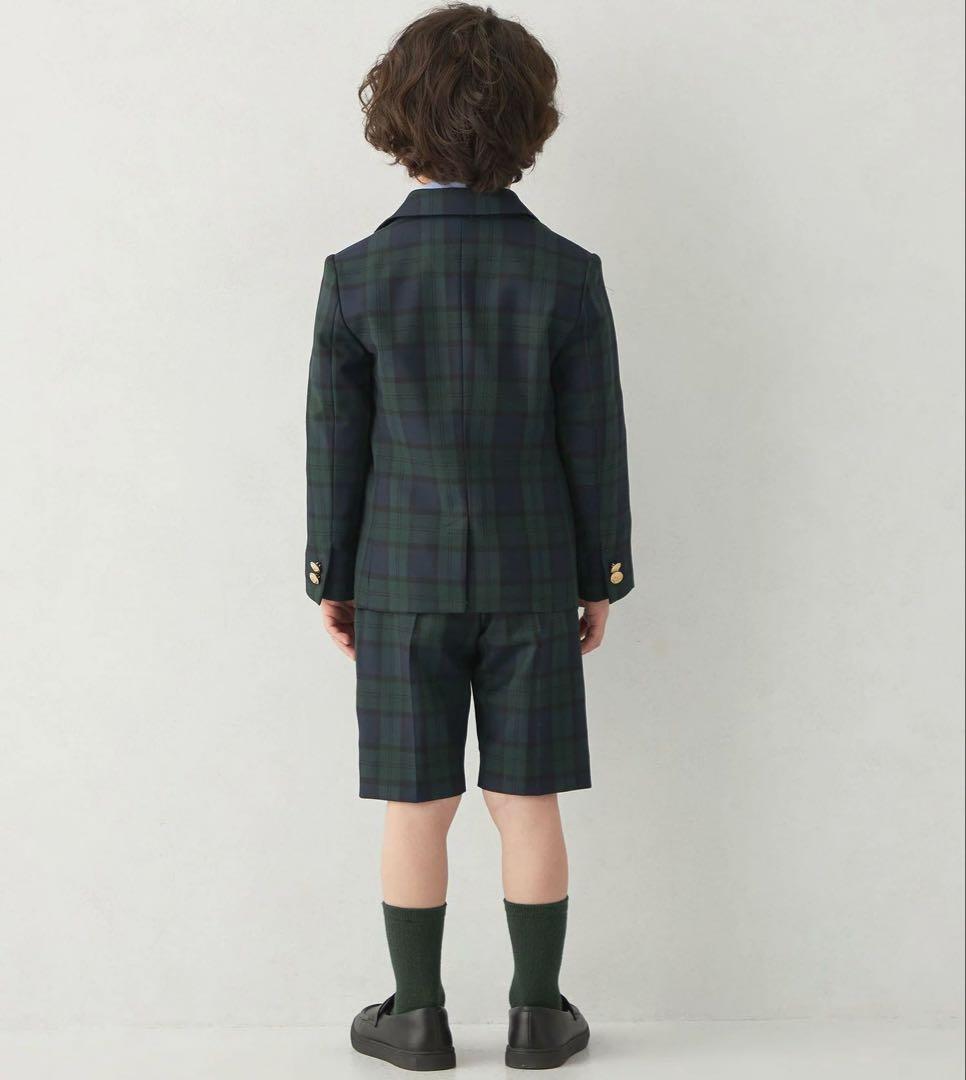 新品　グリーンレーベル　ブラックウォッチ　ジャケット　パンツ　スーツ　120cm