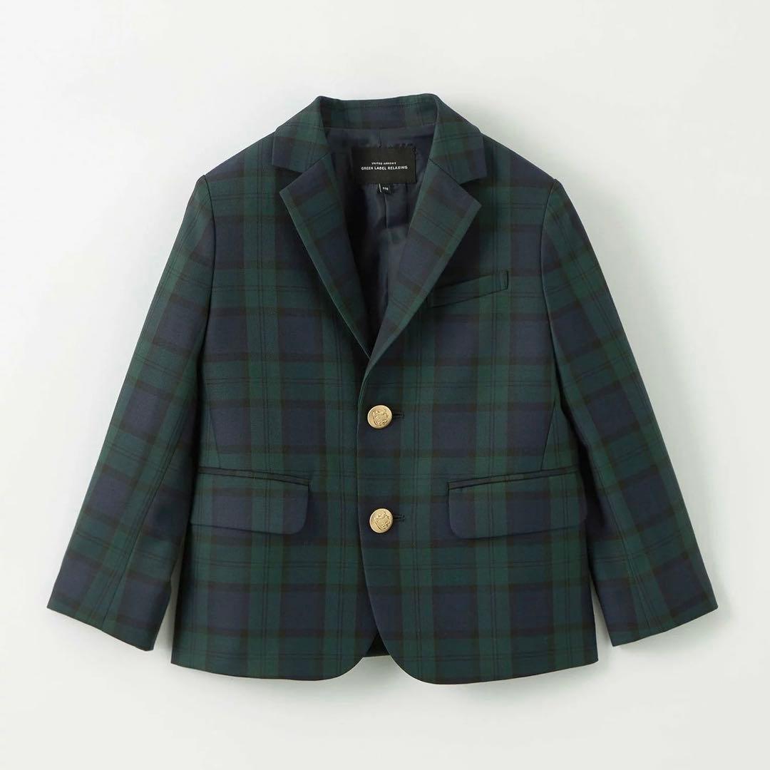 新品　グリーンレーベル　ブラックウォッチ　ジャケット　パンツ　スーツ　120cm