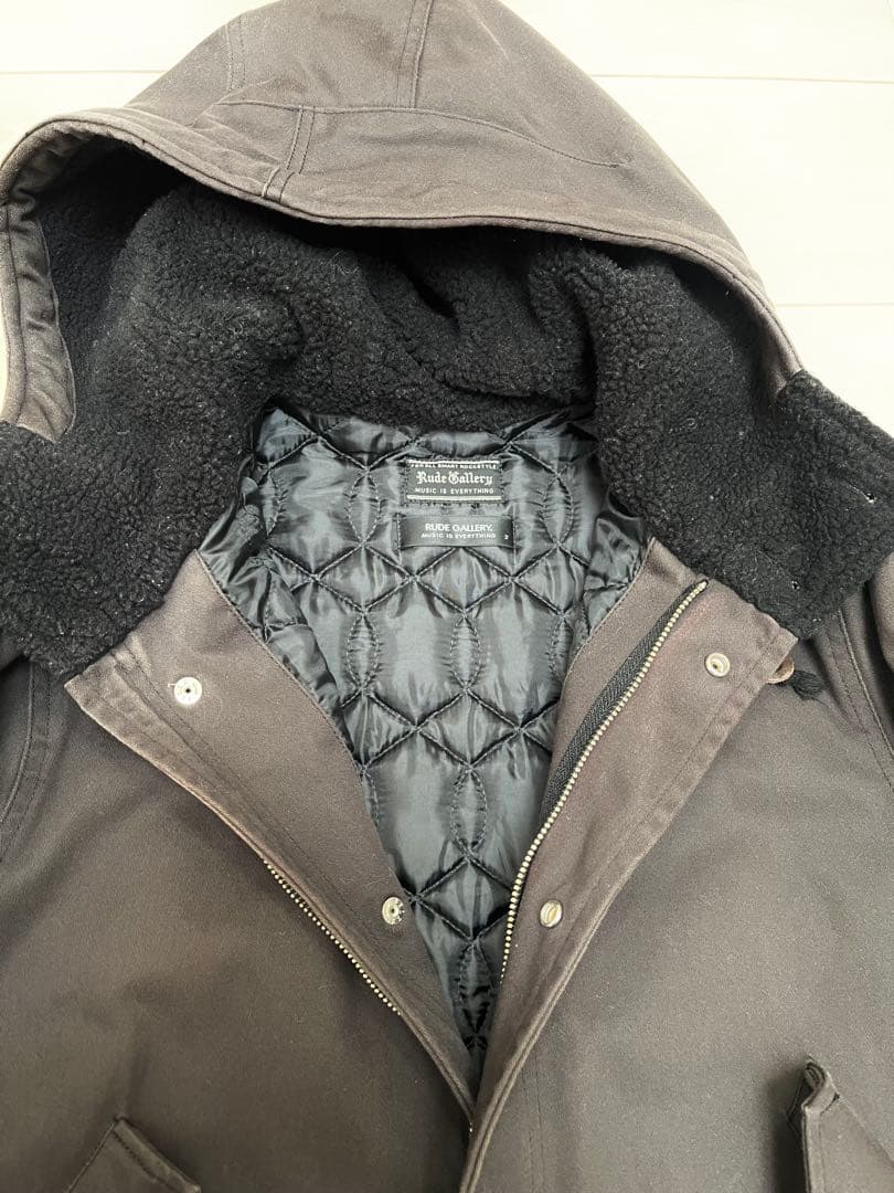 ルードギャラリー モッズコート ブラック Sサイズ 2014AW