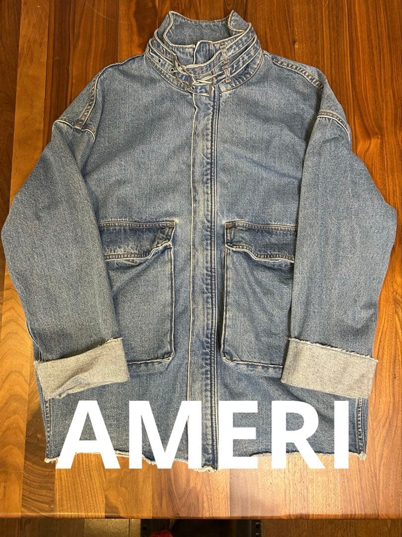 美品　AMERIデニムジャケット 黒石奈緒子着用