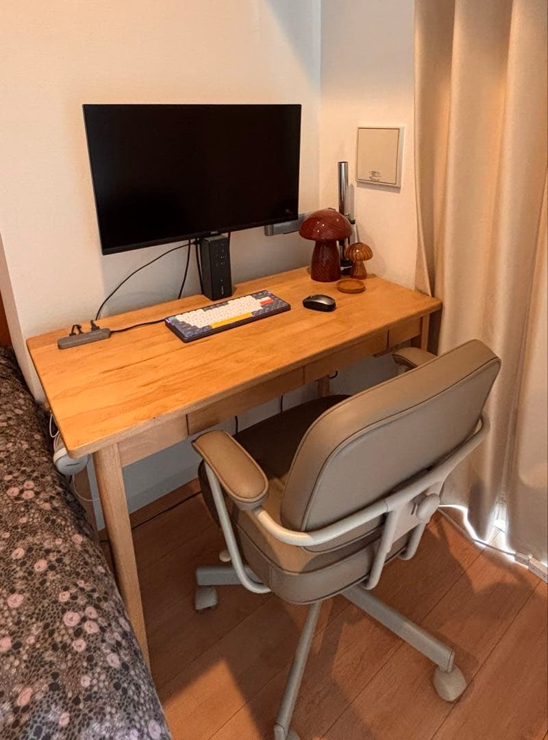 YAMAZEN 木製 デスク 学習机