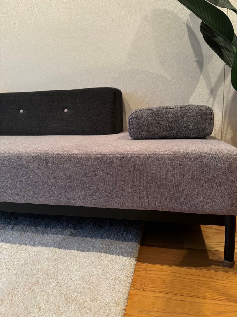 【404】クラッシュゲート　TOT 2P 2人掛けソファ グレー・ブラック