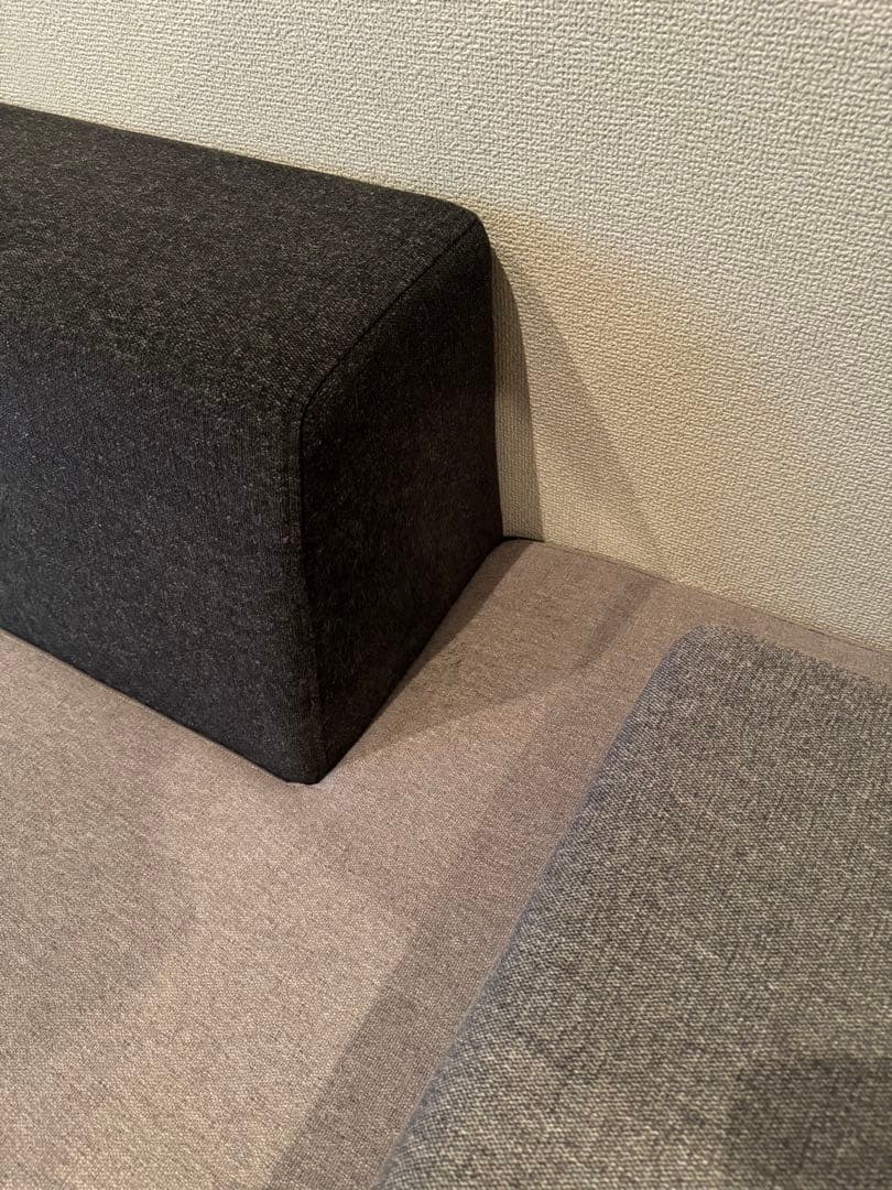 【404】クラッシュゲート　TOT 2P 2人掛けソファ グレー・ブラック