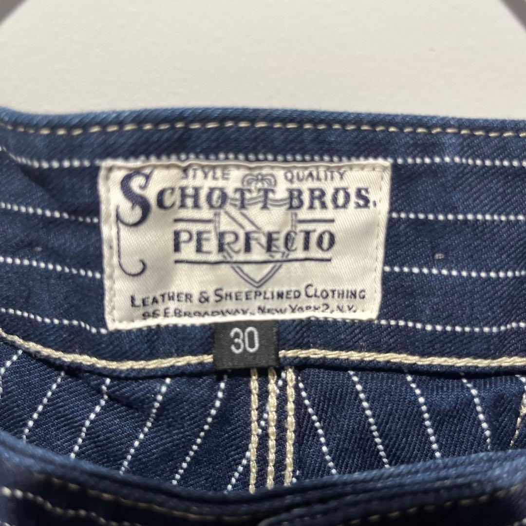 SCHOTT BROS. PERFECTO ストライプデニム 30