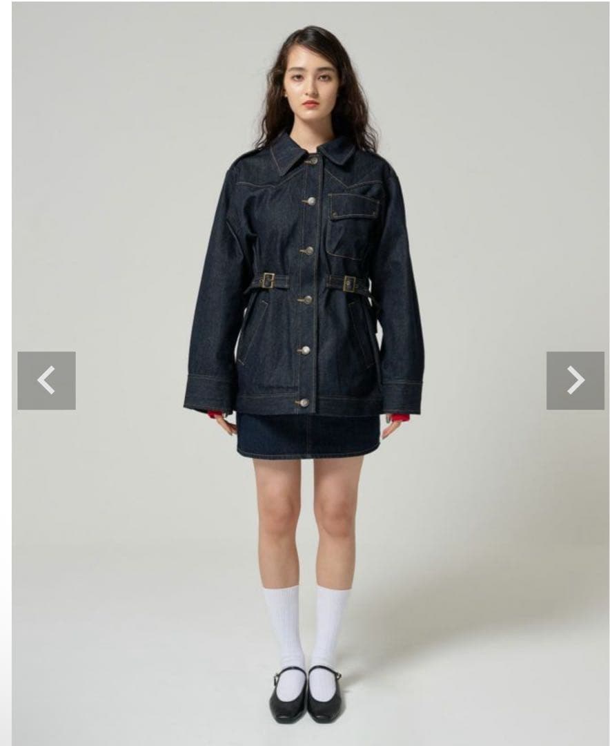 オーバーサイズ デニムコート TINA：JOJUN